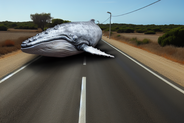 Une baleine sur la route !