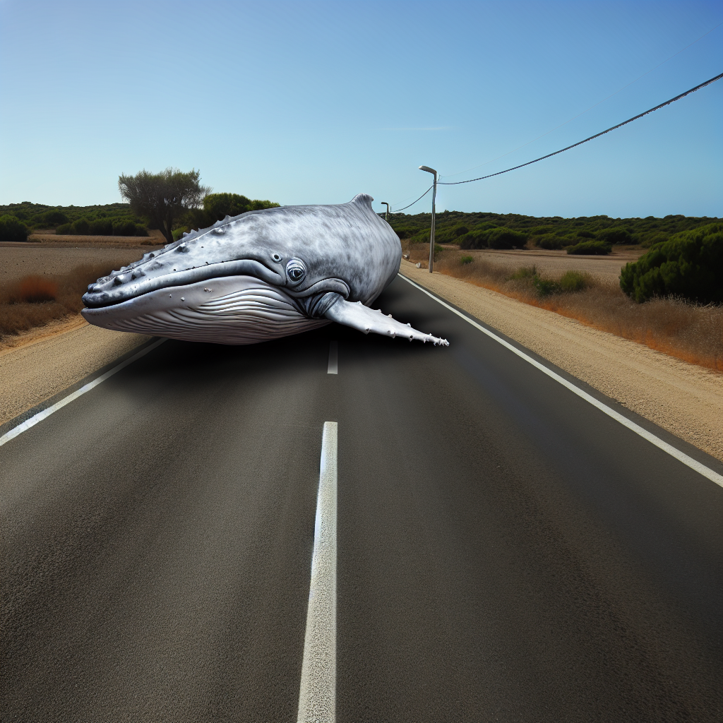 Une baleine sur la route !