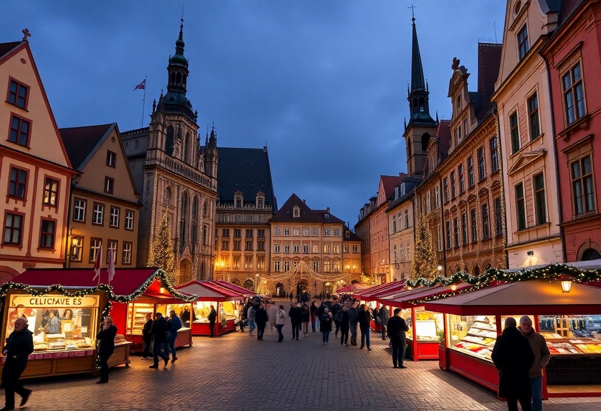 Découverte magique des marchés de Noël à Prague : lieux incontournables et trésors à explorer